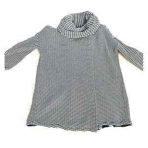 Cabi Sweater Black and White Triped